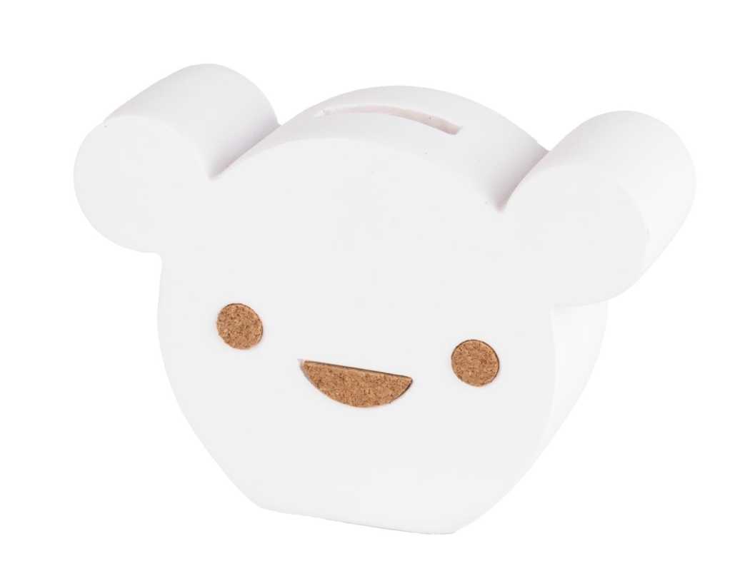 Sparkasse Bär weiss/braun